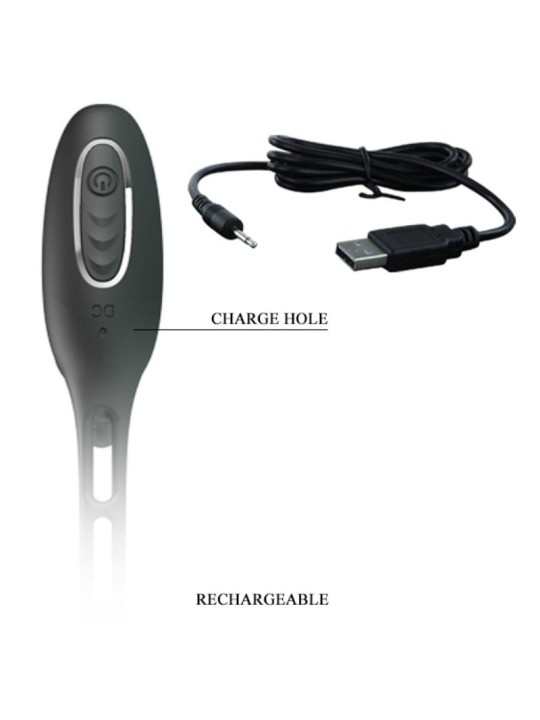 PRETTY LOVE ANILLOS PENE CON PLUG VIBRADOR