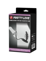 PRETTY LOVE ANILLOS PENE CON PLUG VIBRADOR