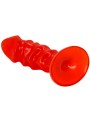 BAILE PLUG ANAL UNISEX CON VENTOSA ROJO