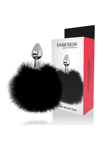 DARKNESS EXTRA BUTTPLUG ANAL CON COLA NEGRO 7 CM