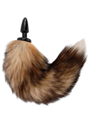 DARKNESS COLA NATURAL CON PLUG ANAL SILICONA 10 CM