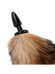 DARKNESS COLA NATURAL CON PLUG ANAL SILICONA 10 CM