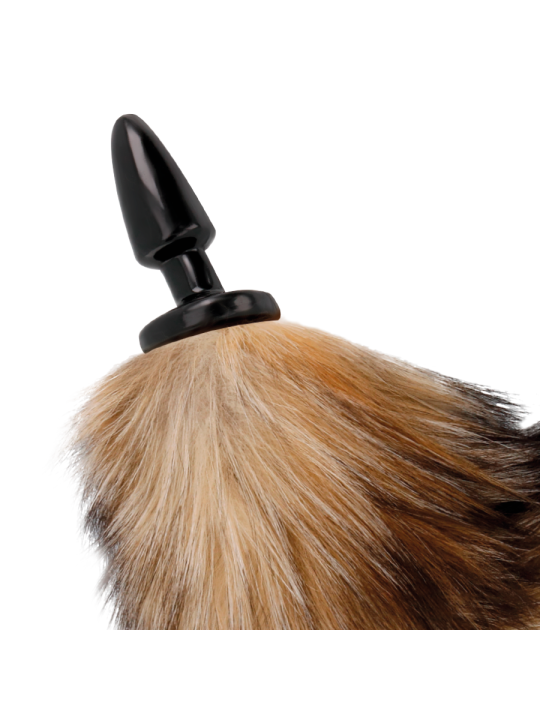 DARKNESS COLA NATURAL CON PLUG ANAL SILICONA 10 CM