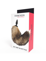 DARKNESS COLA NATURAL CON PLUG ANAL SILICONA 10 CM