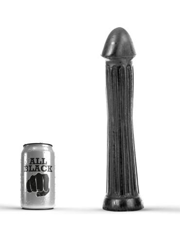 ALL BLACK PLUG DILDO 31 CM