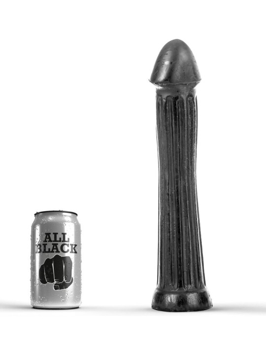 ALL BLACK PLUG DILDO 31 CM