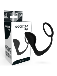ADDICTED TOYS PLUG ANAL CON ANILLO PENE NEGRO
