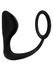 ADDICTED TOYS PLUG ANAL CON ANILLO PENE NEGRO