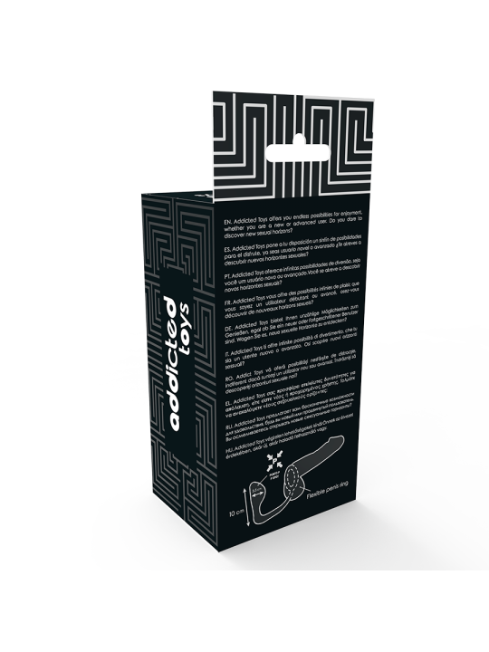 ADDICTED TOYS PLUG ANAL CON ANILLO PENE NEGRO