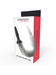 DARKNESS PLUG ANAL SILICONA CON COLA GRIS