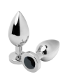 METAL HARD ANAL PLUG DIAMOND NEGRO MEDIUM 762CM