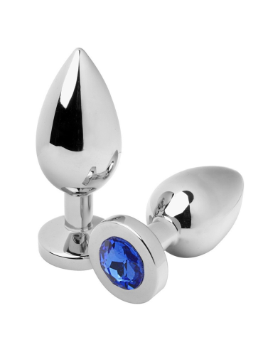 METAL HARD ANAL PLUG DIAMOND AZUL MEDIUM 762CM