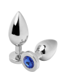 METAL HARD ANAL PLUG DIAMOND AZUL MEDIUM 762CM