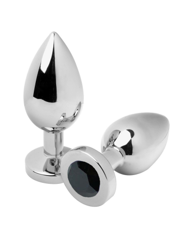 METAL HARD ANAL PLUG DIAMOND NEGRO SMALL 571CM