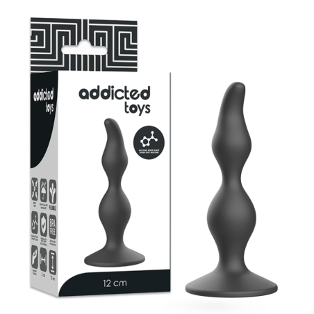 ADDICTED TOYS ANAL SEXUAL PLUG 12 CM NEGRO