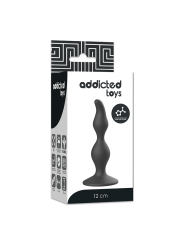ADDICTED TOYS ANAL SEXUAL PLUG 12 CM NEGRO