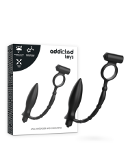 ADDICTED TOYS PLUG ANAL CON ANILLO VIBRADOR