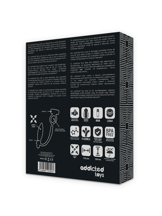 ADDICTED TOYS PLUG ANAL CON ANILLO VIBRADOR