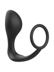 ADDICTED TOYS PLUG ANAL CON ANILLO SILICONA NEGRO
