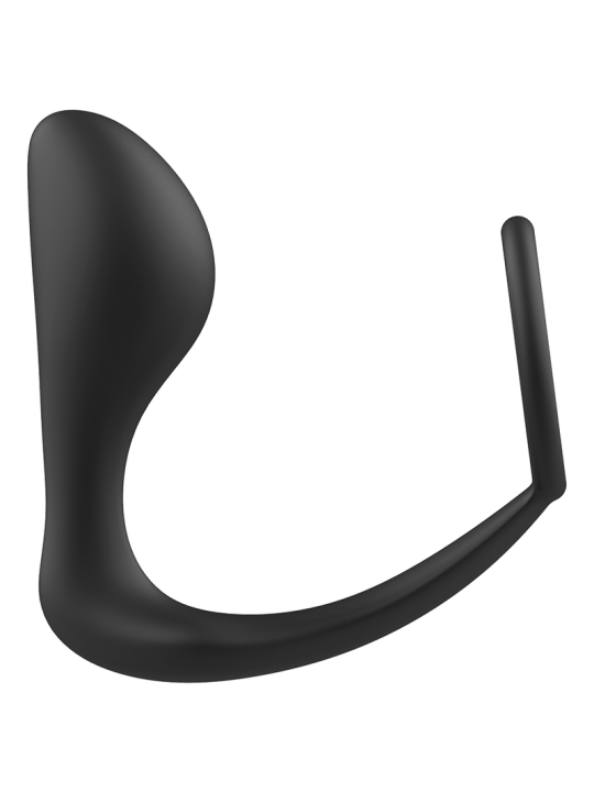 ADDICTED TOYS PLUG ANAL CON ANILLO SILICONA NEGRO