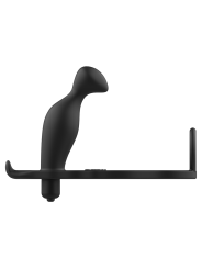 ADDICTED TOYS PLUG ANAL CON ANILLO SILICONA NEGRO 12 CM