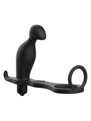 ADDICTED TOYS PLUG ANAL CON ANILLO SILICONA NEGRO 12 CM