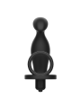 ADDICTED TOYS PLUG ANAL CON ANILLO SILICONA NEGRO 12 CM