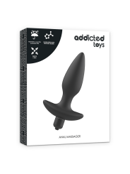 ADDICTED TOYS MASAJEADOR PLUG ANAL CON VIBRACION NEGRO