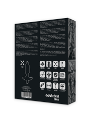 ADDICTED TOYS MASAJEADOR PLUG ANAL CON VIBRACION NEGRO