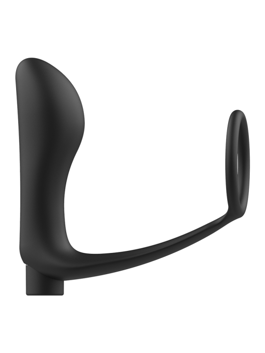 ADDICTED TOYS ANILLA PENE CON PLUG ANAL CONTROL REMOTO NEGRO RECARGABLE