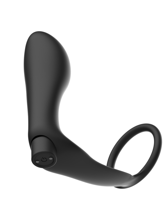 ADDICTED TOYS ANILLA PENE CON PLUG ANAL CONTROL REMOTO NEGRO RECARGABLE