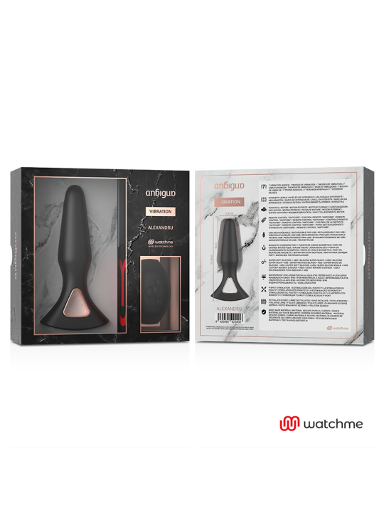 ANBIGUO WATCHME CONTROL REMOTO VIBRADOR PLUG ANAL ALEXANDRU