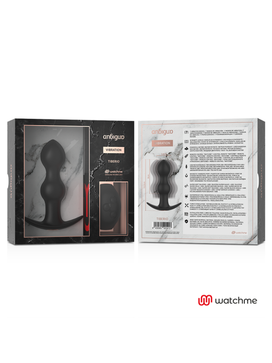 ANBIGUO WATCHME CONTROL REMOTO PLUG VIBRADOR ANAL TIBERIO