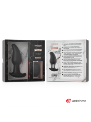 ANBIGUO WATCHME CONTROL REMOTO PLUG ANAL VIBRADOR CON ROTACION DE PERLAS AMADEUS