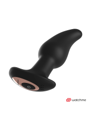 ANBIGUO WATCHME CONTROL REMOTO PLUG ANAL VIBRADOR CON ROTACION DE PERLAS AMADEUS