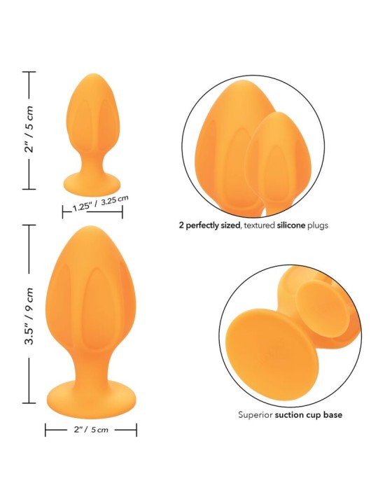 CALEXOTICS CHEEKY PLUGS ANALES NARANJA