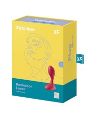 SATISFYER BACKDOOR LOVER PLUG ANAL VIBRADOR ROJO