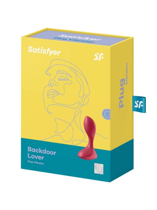 SATISFYER BACKDOOR LOVER PLUG ANAL VIBRADOR ROJO