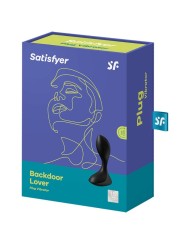 SATISFYER BACKDOOR LOVER PLUG ANAL VIBRADOR NEGRO