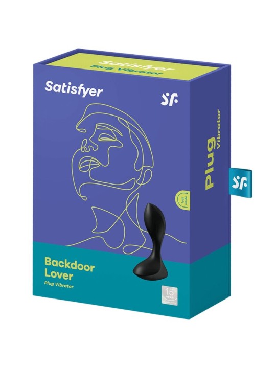 SATISFYER BACKDOOR LOVER PLUG ANAL VIBRADOR NEGRO