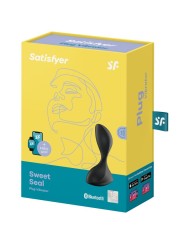SATISFYER SWEET SEAL PLUG VIBRADOR APP NEGRO