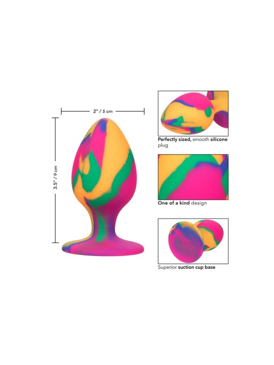 CALEXOTICS CHEEKY LARGE TIE DYE PLUG ANAL