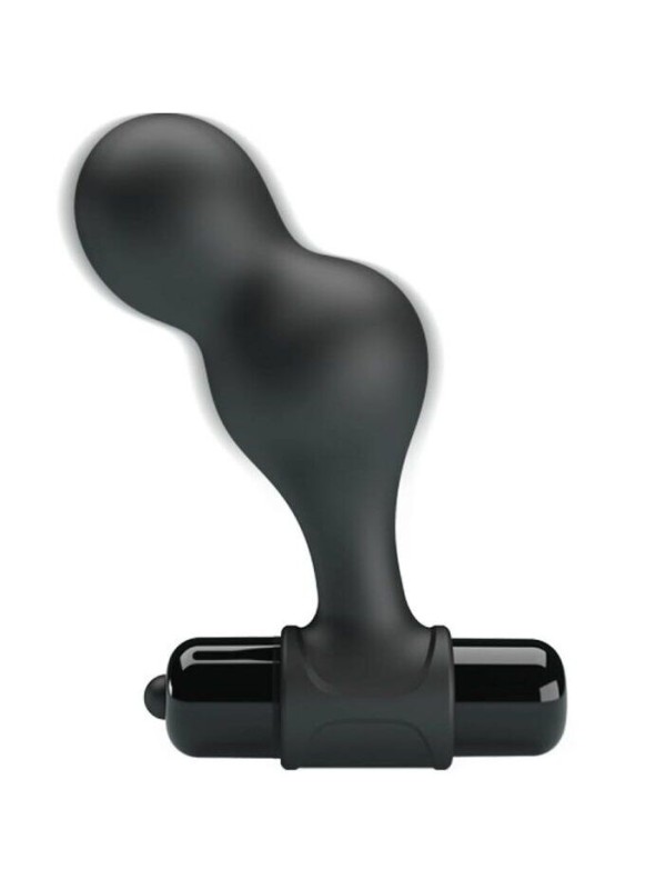 MR PLAY PLUG ANAL VIBRADOR DE SILICONA NEGRO