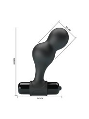MR PLAY PLUG ANAL VIBRADOR DE SILICONA NEGRO