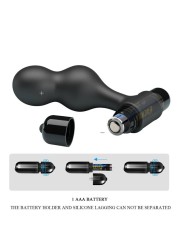 MR PLAY PLUG ANAL VIBRADOR DE SILICONA NEGRO