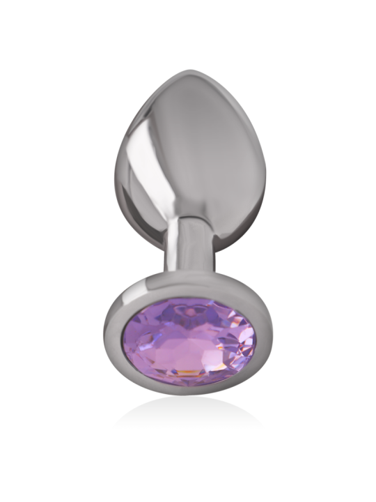 INTENSE PLUG ANAL METAL ALUMINIO CON CRISTAL VIOLETA TALLA M