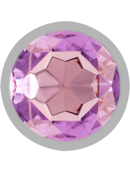 INTENSE PLUG ANAL METAL ALUMINIO CON CRISTAL VIOLETA TALLA M