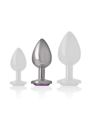 INTENSE PLUG ANAL METAL ALUMINIO CON CRISTAL VIOLETA TALLA M