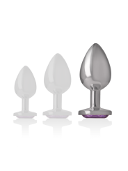 INTENSE PLUG ANAL METAL ALUMINIO CON CRISTAL VIOLETA TALLA L