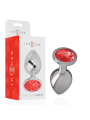 INTENSE PLUG ANAL METAL CON CRISTAL ROJO TALLA M